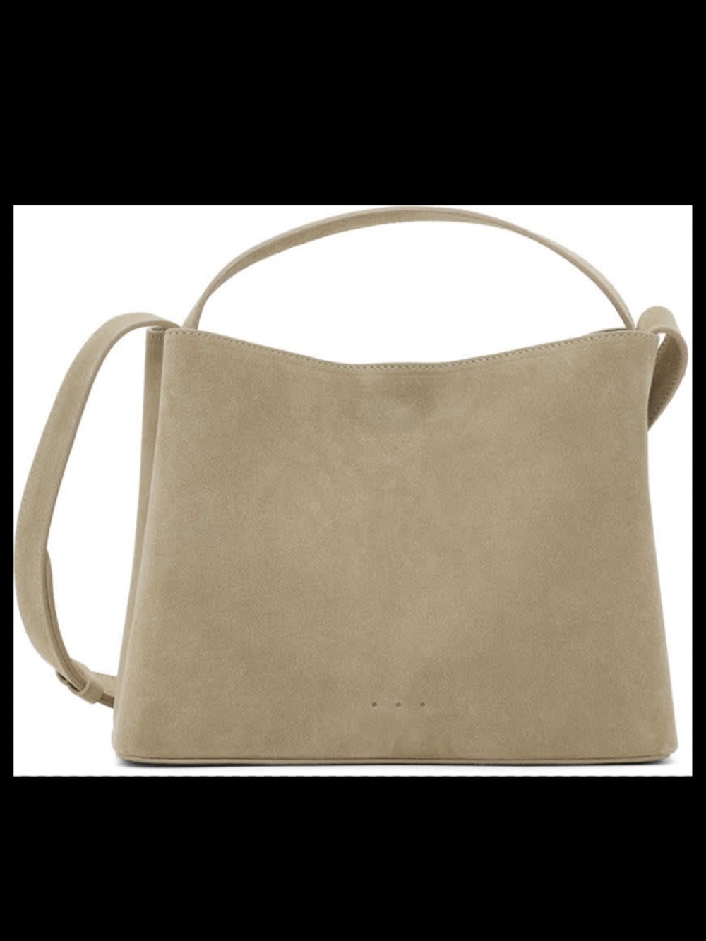 AESTHER EKME Taupe Suede Mini Sac Shoulder Bag